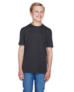 Team 365 TT11HY - Youth Sonic Heather Performance T-Shirt Noir Cendré