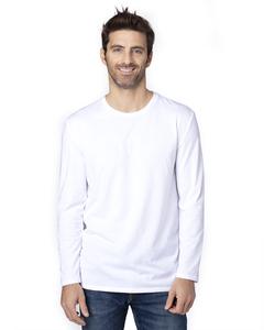 Threadfast 100LS - Unisex Ultimate Long-Sleeve T-Shirt Blanc