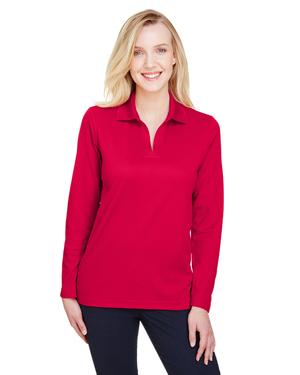 Devon & Jones DG20LW - Ladies CrownLux Performance Plaited Long-Sleeve Polo