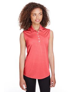 Puma Golf 597222 - Ladies Rotation Stripe Sleeveless Polo High Risk Red
