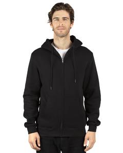Threadfast 320Z - Unisex Ultimate Fleece Full-Zip Hooded Sweatshirt Noir