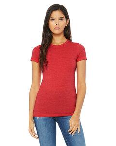 Bella B6004 - T-shirt Filé à l'anneau pour Femme Heather Red