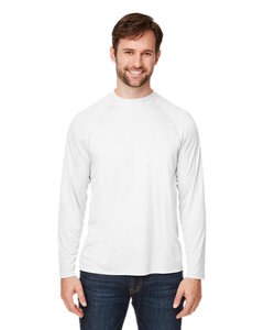 Core365 CE110 - Unisex Ultra UVP Marina Raglan T-Shirt Blanc