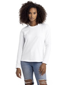 Next Level 3911NL - Ladies Relaxed Long Sleeve T-Shirt Blanc